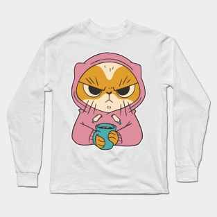 Angry Cat Long Sleeve T-Shirt